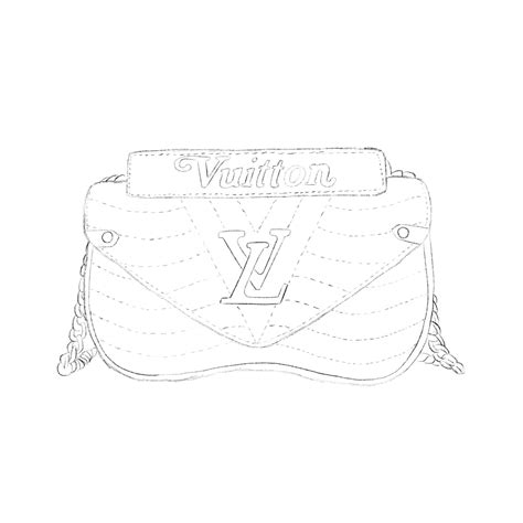 louis vuitton purse drawing